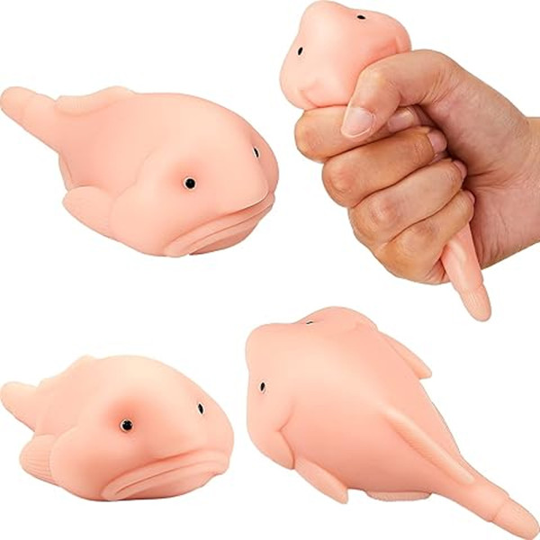 못생긴 심해어 말랑이 모찌 스퀴시 만득이 장난감 촉감놀이 스트레스볼 못생긴인형