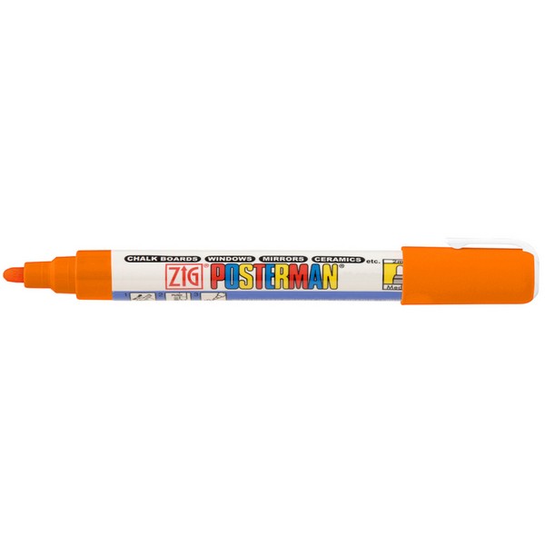 지그 포스터맨 수성 마카 2mm 오렌지