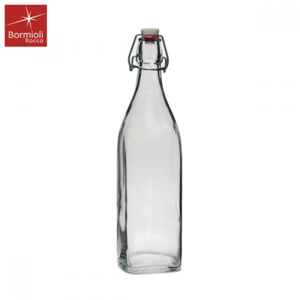 보르미올리 사각 스윙유리병 1000ml 투명