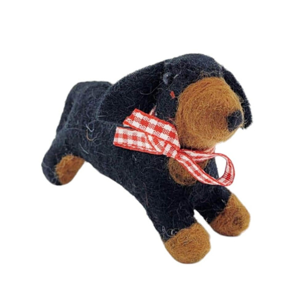 인도산 WOOL 핸드메이드 키링 닥스훈트