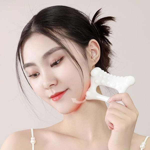 잔솔 세라믹 괄사 마사지기 얼굴바디 림프순환 마사지