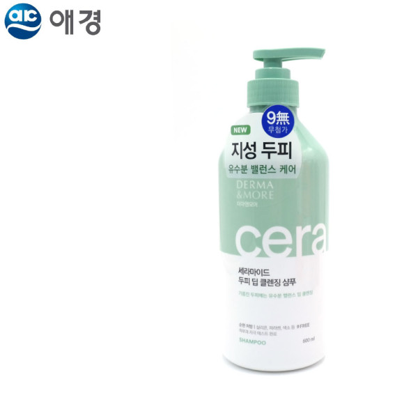 더마앤모어 세라마이드 두피 딥 클렌징 샴푸 600ml