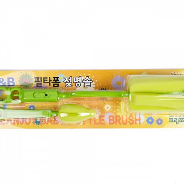 폼헤드 회전 젖병솔 실리콘솔 젖병세정용품 소독솔