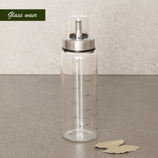글라스 뚜껑 오일병 300ml
