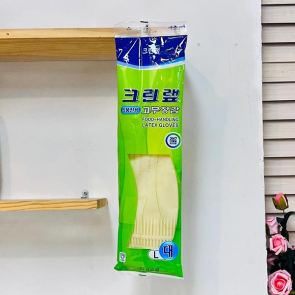 크린랩 식품전용 고무장갑 L