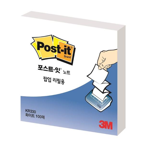 포스트잇 팝업리필KR-330화이트(76X76mm100장1패드))