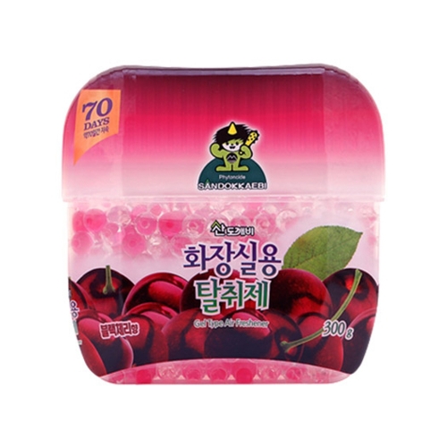 산도깨비 화장실용 탈취제 블랙체리향 300g 박스 20개