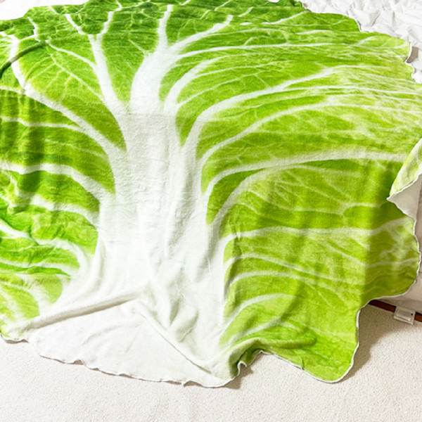 배춧잎담요 음식담요 쇼파 특이한선물 블랭킷