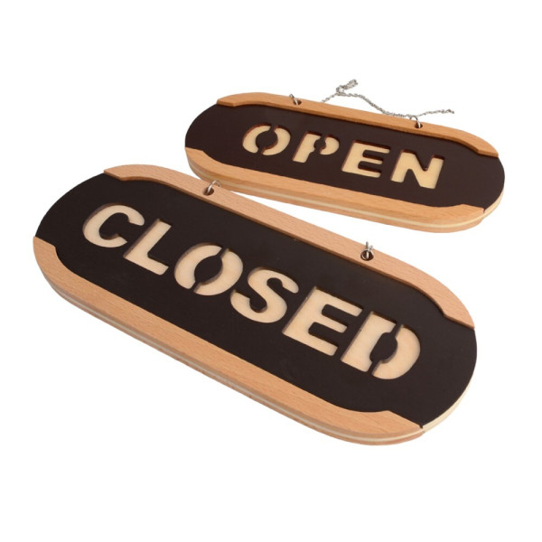 OPEN/CLOSED 오픈클로즈 우드 사인걸이 소