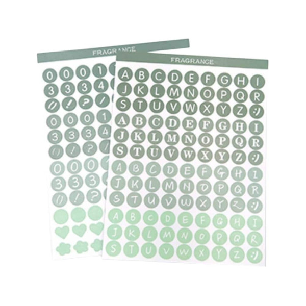 영문 숫자 스티커세트