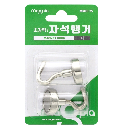 마그피아 초강력 자석행거 대 MMH 25 25mm 2개입