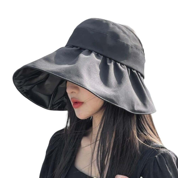 이중 셔링 여자 벙거지 1+1 블랙 핑크