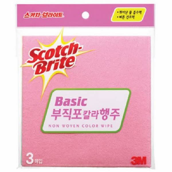 3M 부직포 칼라 행주(3매입)