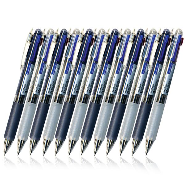 4색 볼펜 에스볼펜 흑 청 적 녹 0.7mm 색상랜덤x12EA