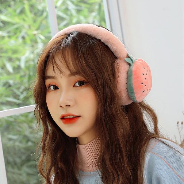[이거찜] 귀여운 과일 페이크퍼 귀도리 귀마개