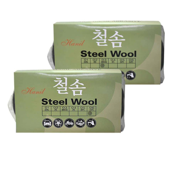 한일연마 다용도 철솜 스틸울 연마용품 03MED