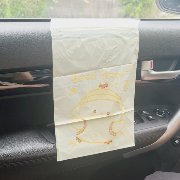 접착식 쓰레기봉투 차량용 휴지통 쓰레기통 음식물쓰레기봉투 1매 M50254