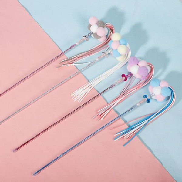 폼폼볼 고양이 낚시대