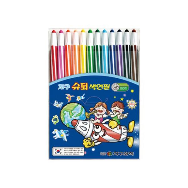지구화학 슈퍼색연필(12색)