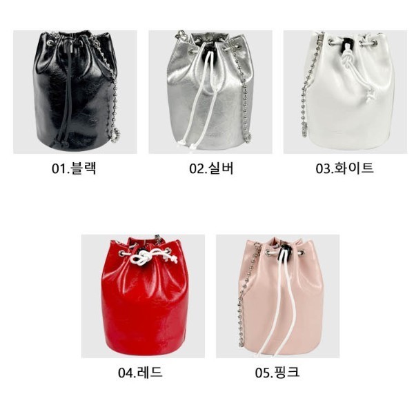 반짝이는 스타일리쉬 패셔너블 여성 미니 버킷백 외출 산책 실용성 스타일 작은 소지품 보관