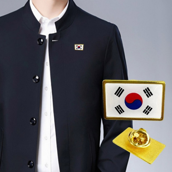 잔솔 태극기 뱃지 금속 배지 국기 뱃찌 가방 브로치
