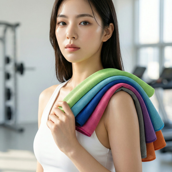유니보르 쿨링 습식 스포츠 타월 수영 수건 요가 타올 건식 골프 수건
