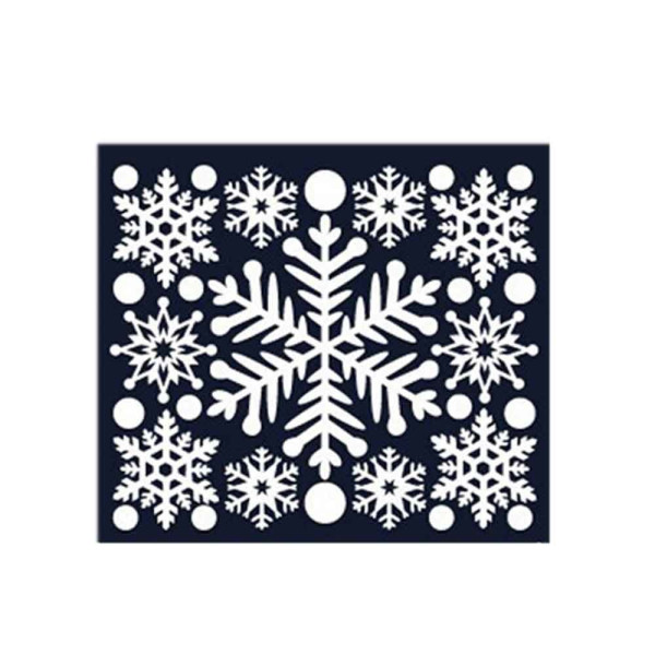 크리스마스 스티커 장식 겨울눈꽃 05 데코스티커