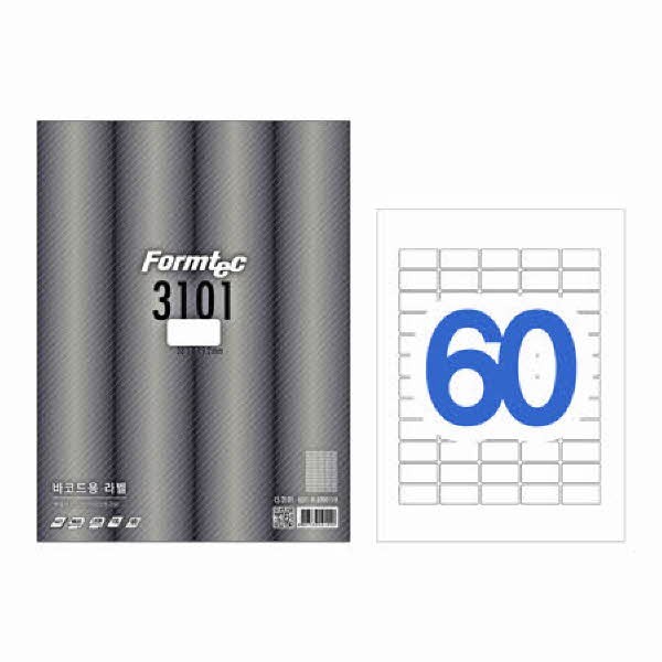 라벨지 바코드용 60칸 100매 LS-3101 폼텍