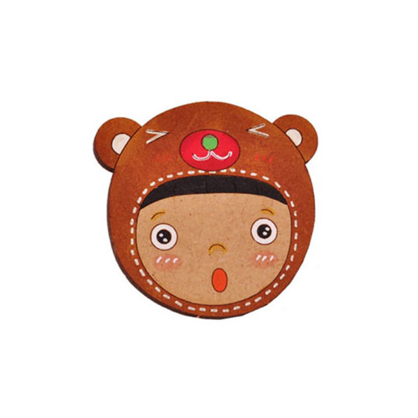 (YO) 우드아트 곰돌이소년 4.5T (10개입) (WA514)