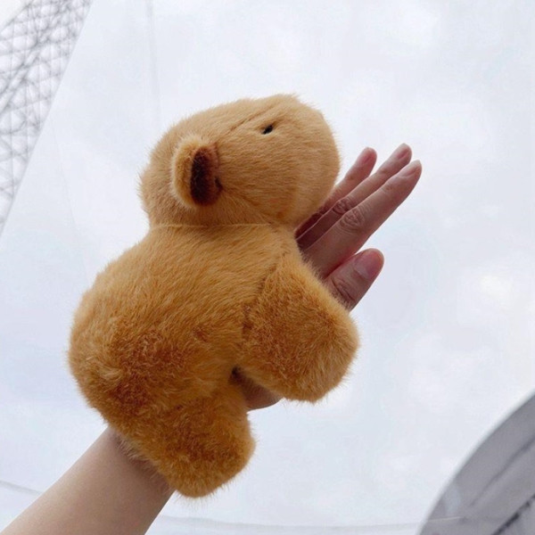 손목 봉제 동물 귀여운 카피바라인형 스냅 곰인형