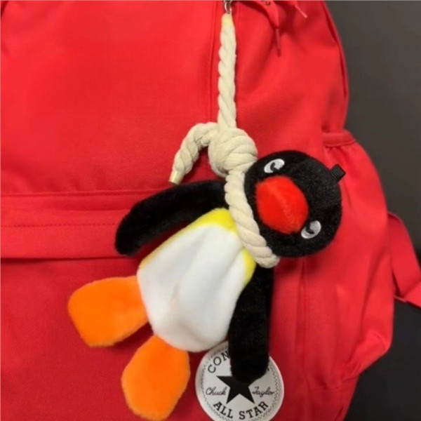 핑구 밧줄 키링 펭귄 캐릭터 인형 액막이 백참 키링 가꾸 백꾸 가방 열쇠 고리 키홀더