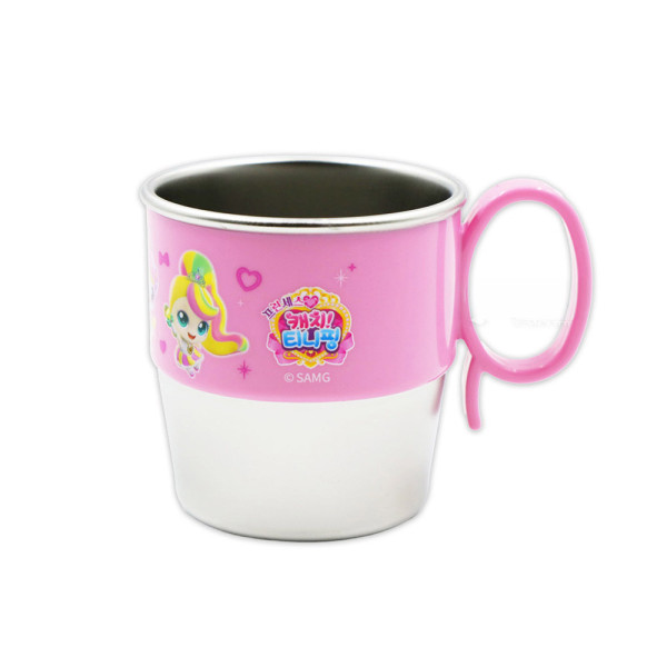 프린세스 캐치티니핑 손잡이 스텐컵 280ml-하츄핑