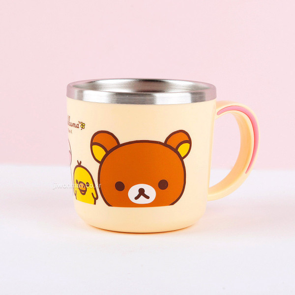 리락쿠마 스텐컵 260ml(해피)-아이보리