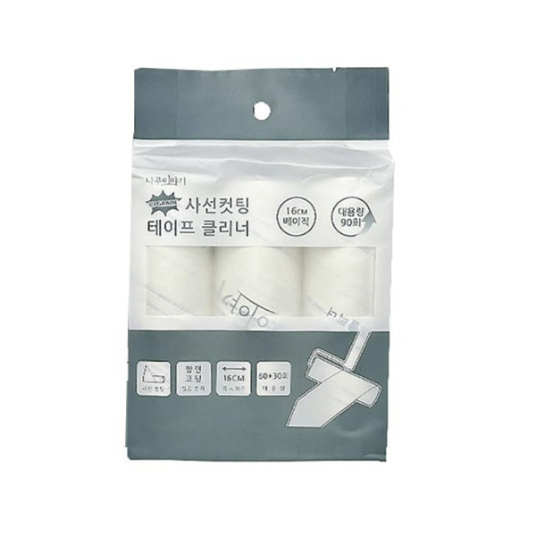 사선컷팅 테이프클리너 베이직 리필60회 3p 16cm