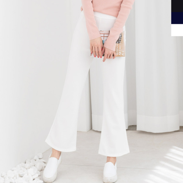 GQQ J170 여자세미부츠컷바지