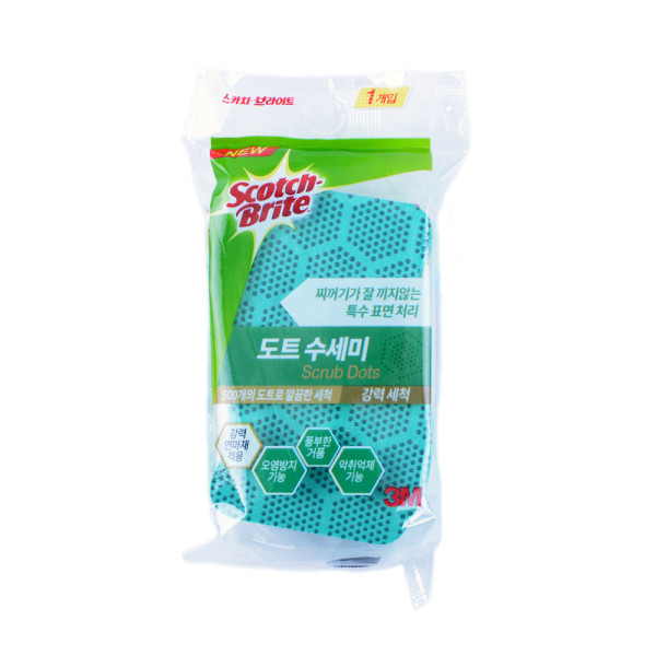 3M 스카치브라이트 강력 도트수세미 1개입