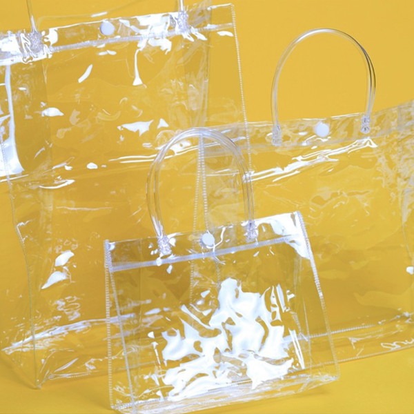 (CL) PVC 투명 비치백 (중)