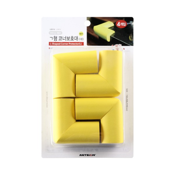 코너보호대 옐로우 대 L1013 9877 70x70x13 4개입