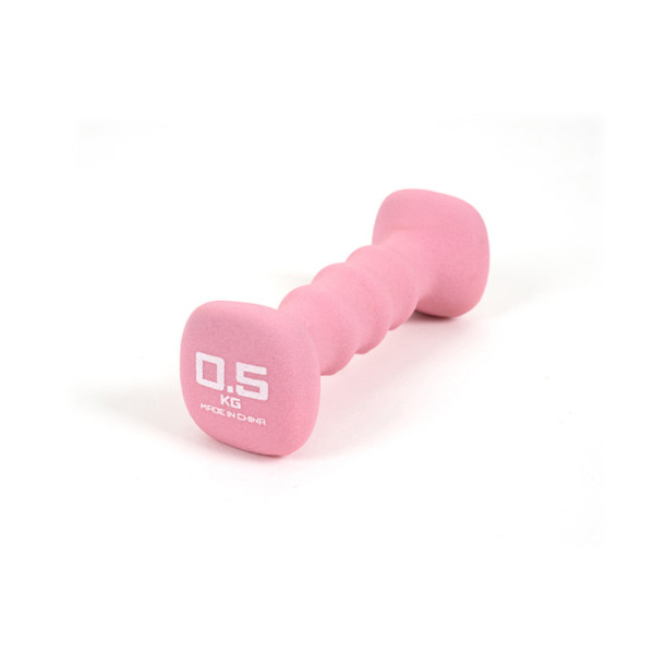 네오프렌 컬러 아령 0.5kg 핑크