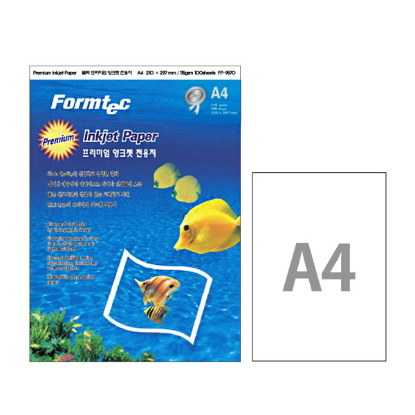 폼텍 A4 프리미엄 잉크젯 전용지 FP-9570 100매