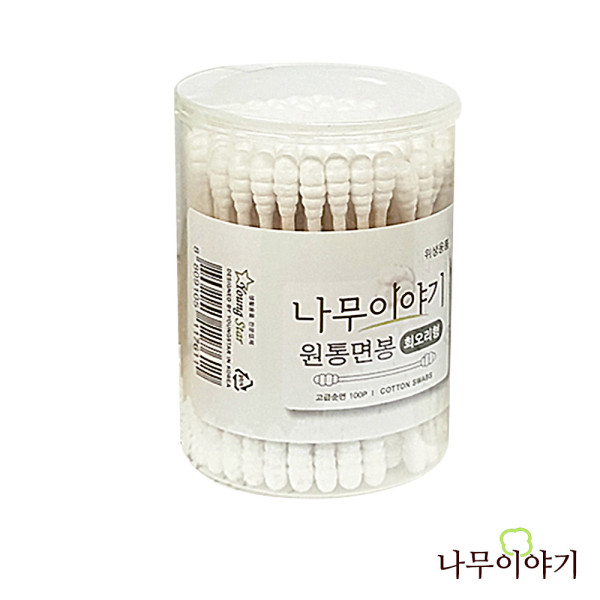 나무이야기 원통면봉 100p 회오리형