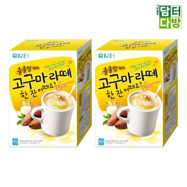 (무배) [1+1묶음] 담터 고구마라떼 40스틱