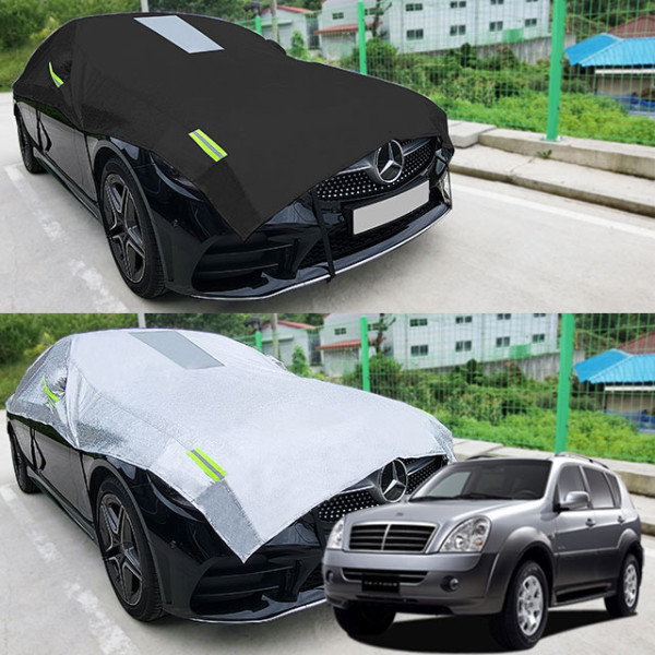 렉스턴2 성에방지 덮개 자동차커버 반커버