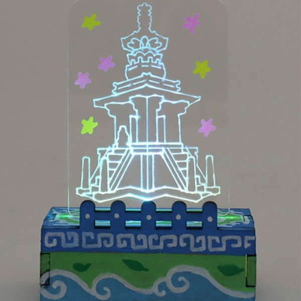 (SA) 한국문화유산 LED 아크릴램프 다보탑(1인용)