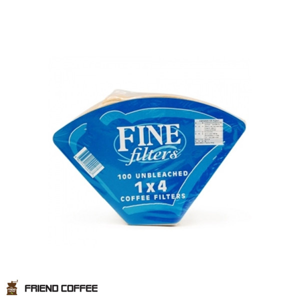 FINE 천연펄프 드립필터 5-6인용 100매 커피여과지