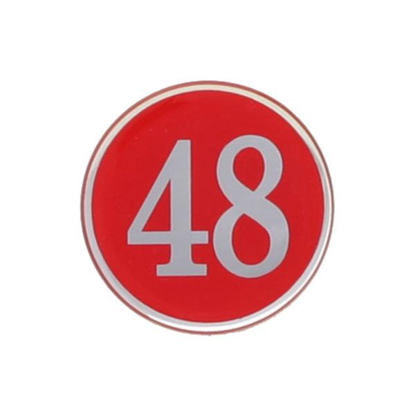 번호판48 에폭시 빨강 4842 지름48 1개입