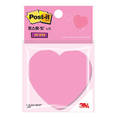 3M 포스트잇 슈퍼스티키 다이컷 하트