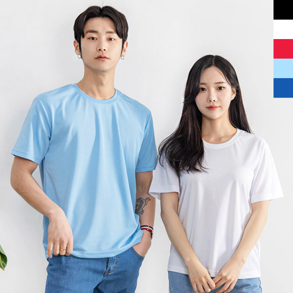 DAE 714M 남여공용쿨론라운드반팔티