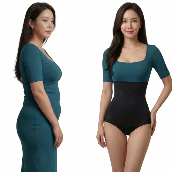 X압박 똥배쏙 보정속옷 강력압박 뱃살보정 여성속옷