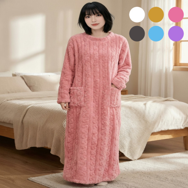 유니바운드 겨울잠옷 홈웨어 여성원피스 임산부원피스 실내복 여자잠옷 임산부잠옷 파자마파티
